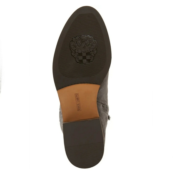 Vince Camuto Gray Suede Wide Calf OTK Boots - Picture 6 of 8